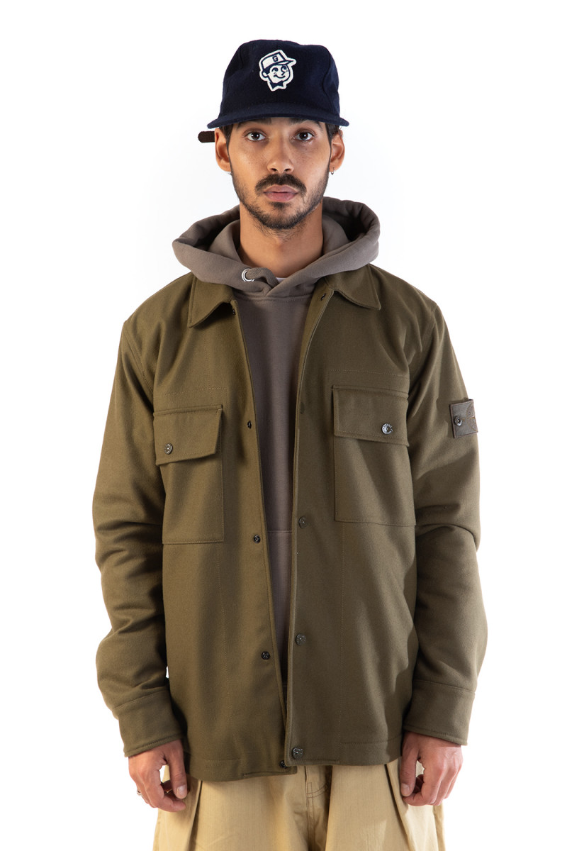 120f4 ghost overshirt v0054 Verde militare