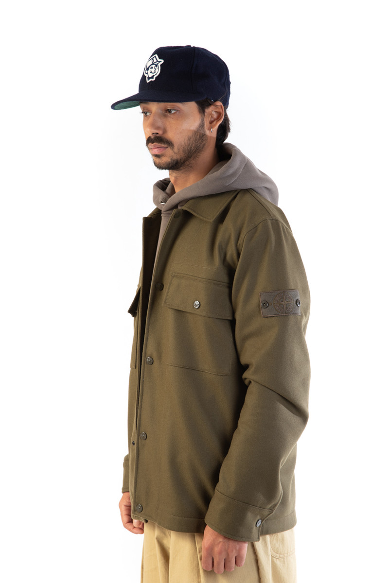 120f4 ghost overshirt v0054 Verde militare