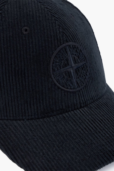 Stone island 99662 cap corduroy v0020 Blu scuro - GRADUATE STORE