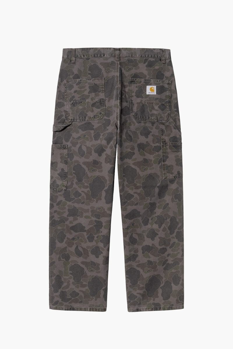 Duck single knee pant camo Green/graphite