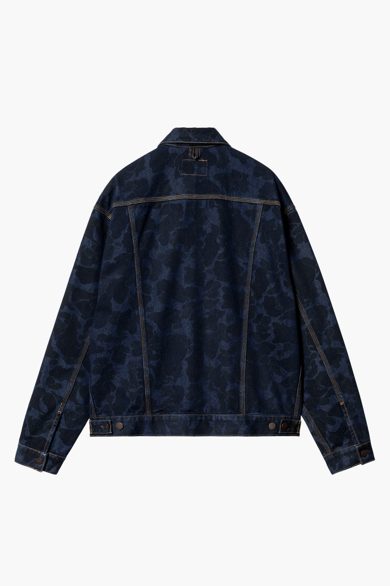 Duck helston jacket camo duck Blue stone washed