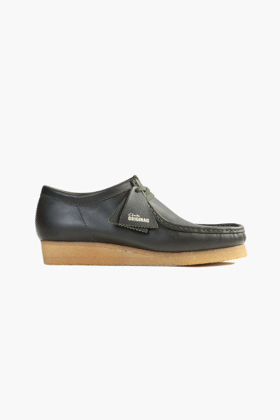 Wallabee Forest green leather