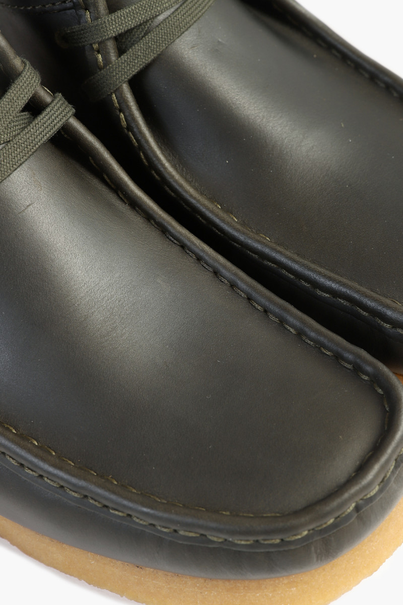 Wallabee Forest green leather