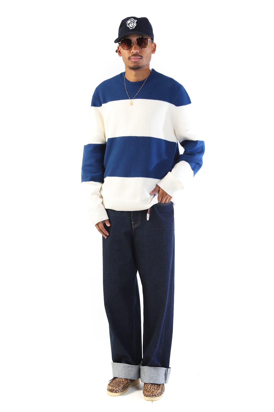 Pull edwardo Dark blue/white