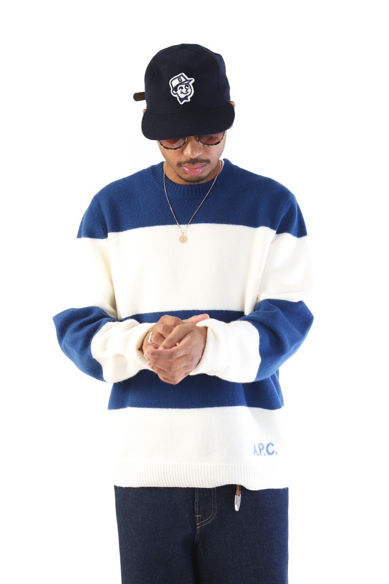 Pull edwardo Dark blue/white