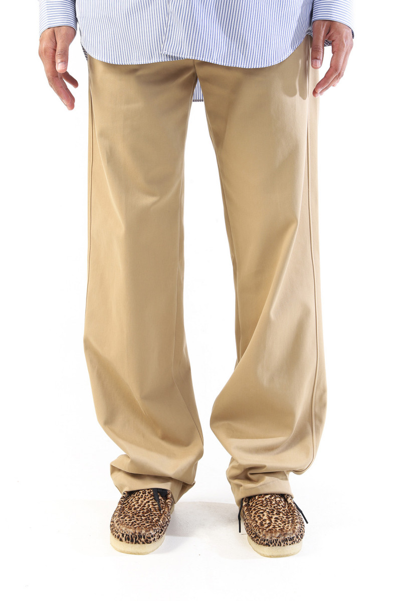 Straight chino trousers Sand