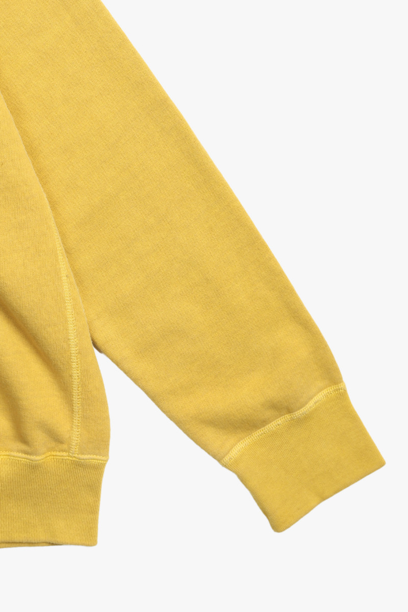 Raglan zip hood sweat P-banana