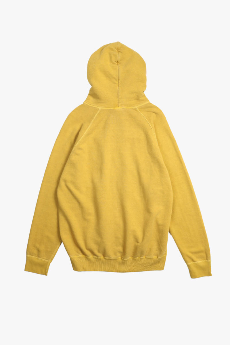 Raglan zip hood sweat P-banana