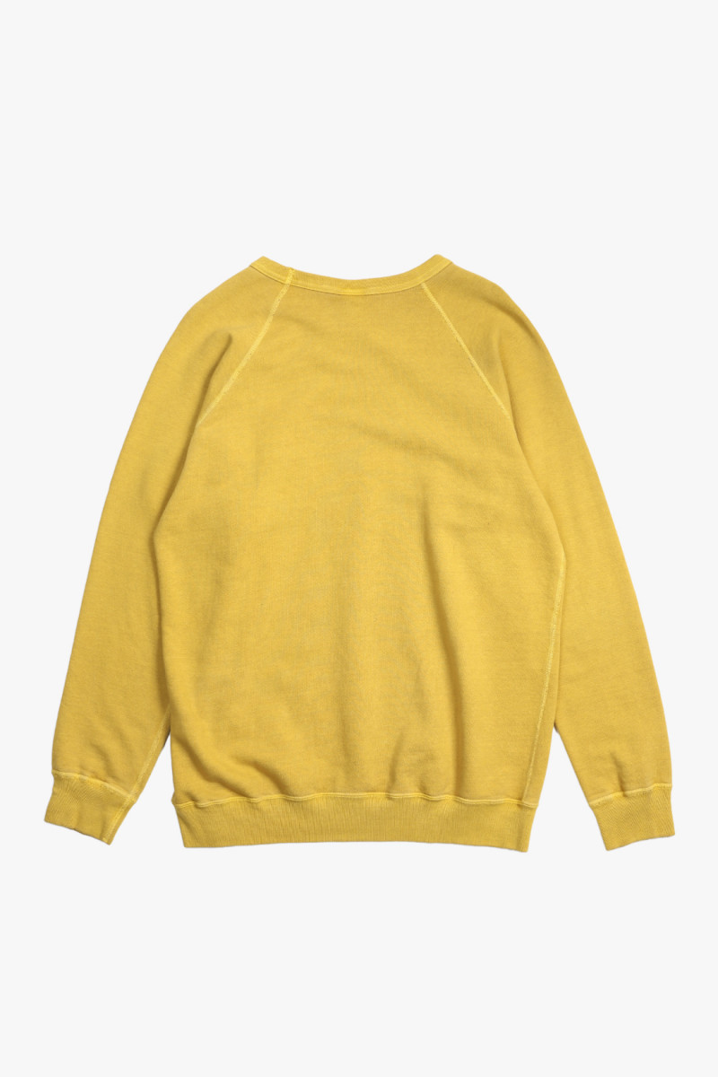 Raglan crew sweat P-banana