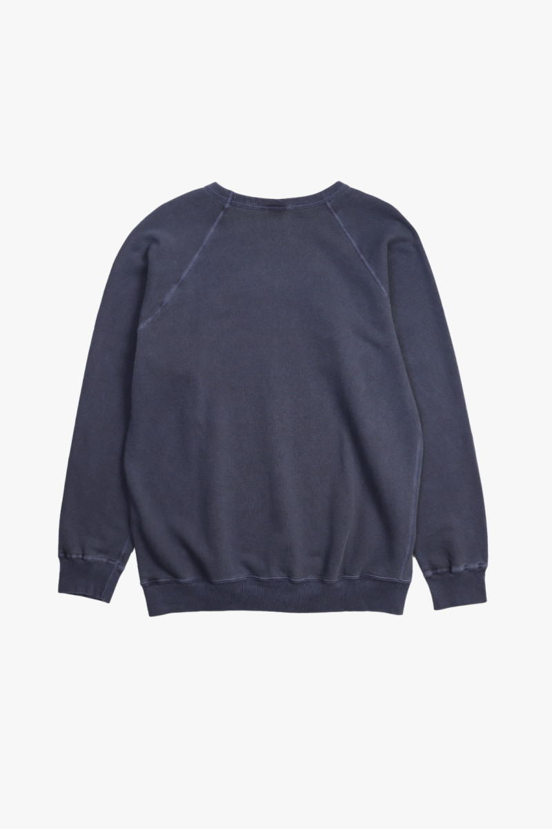 Raglan crew sweat P-navy