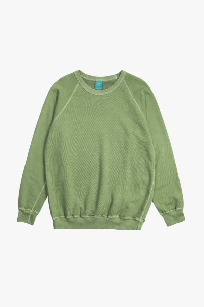 Raglan crew sweat P-matcha