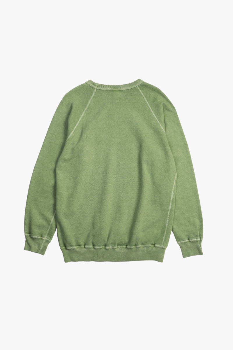 Raglan crew sweat P-matcha