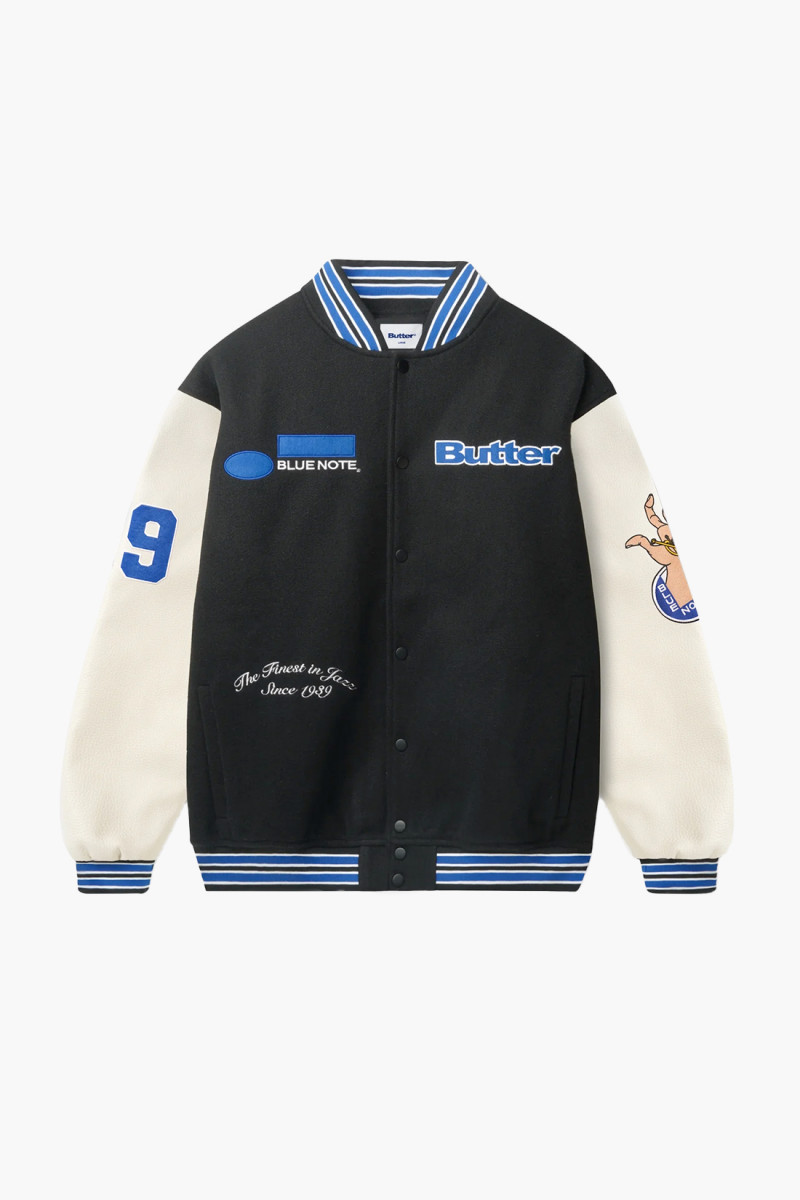 Blue note varsity jacket Navy/cream