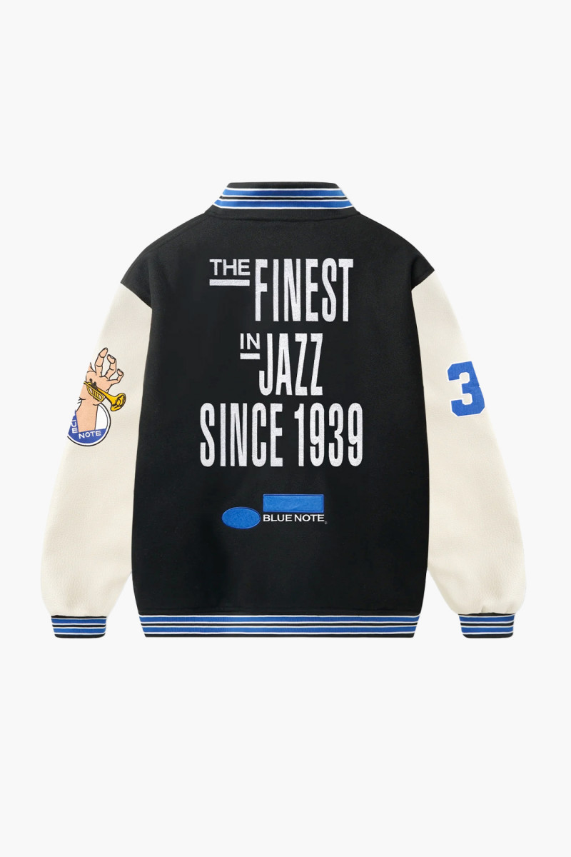 Blue note varsity jacket Navy/cream