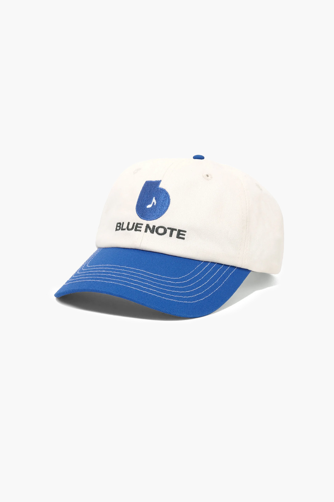 Finest logo 6 panel cap Natural/royal blue