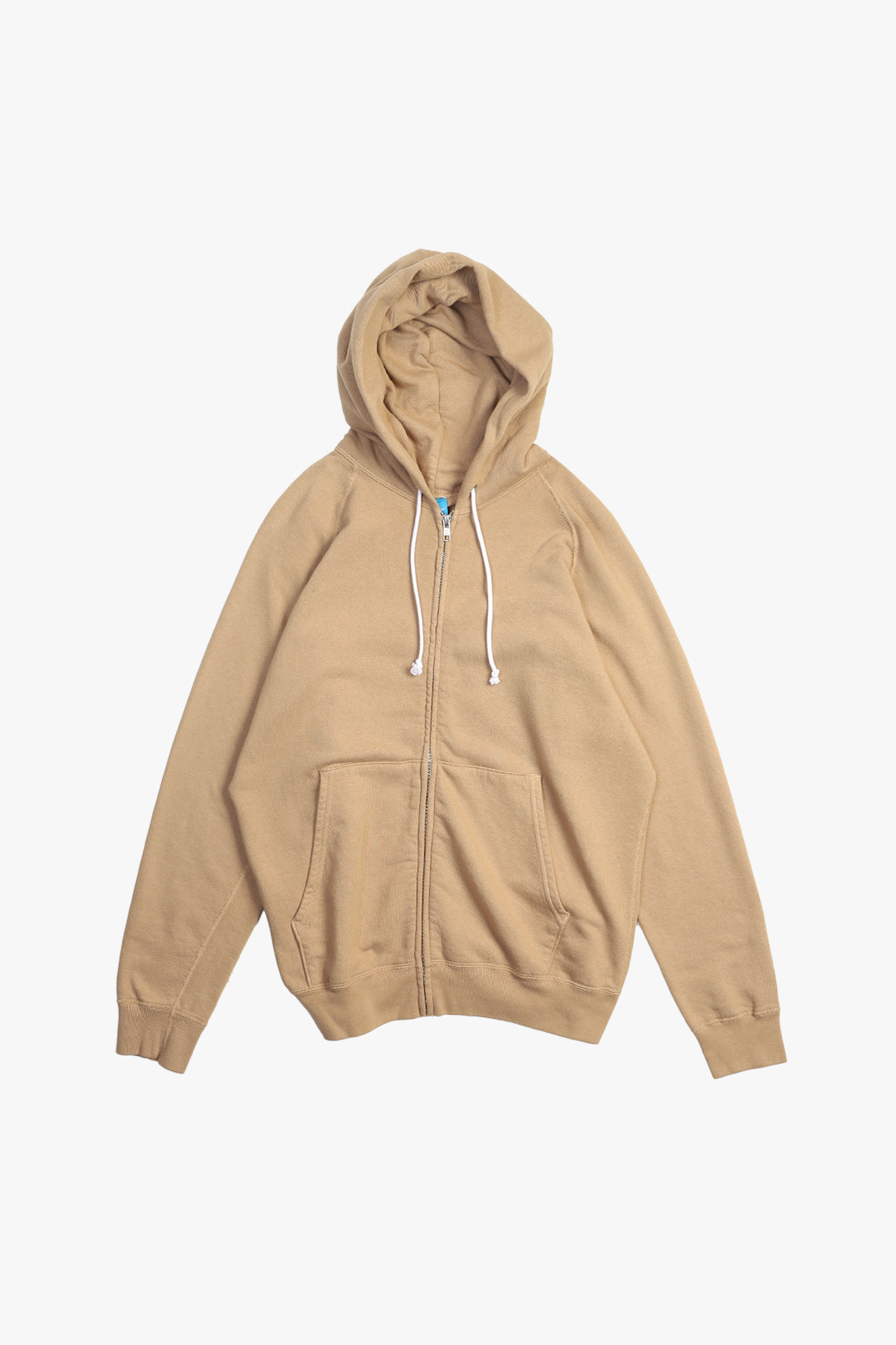 Raglan zip hood sweat P-coyote