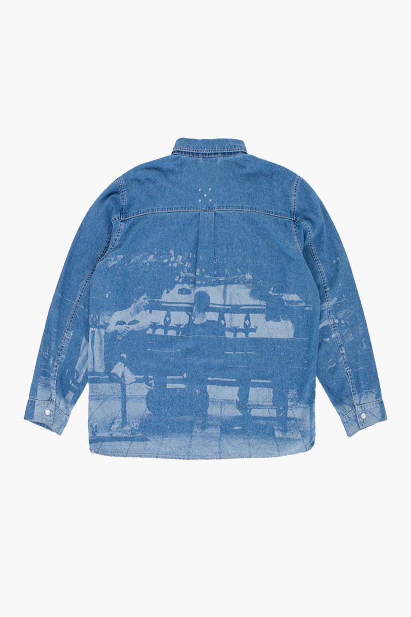 Printed denim shirt Denim