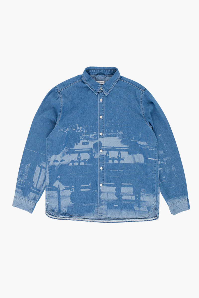 Printed denim shirt Denim