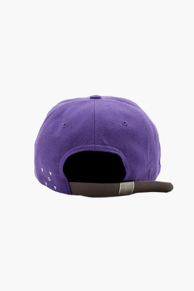 Pop trading company Football o six panel hat Purple - GRADUATE ...