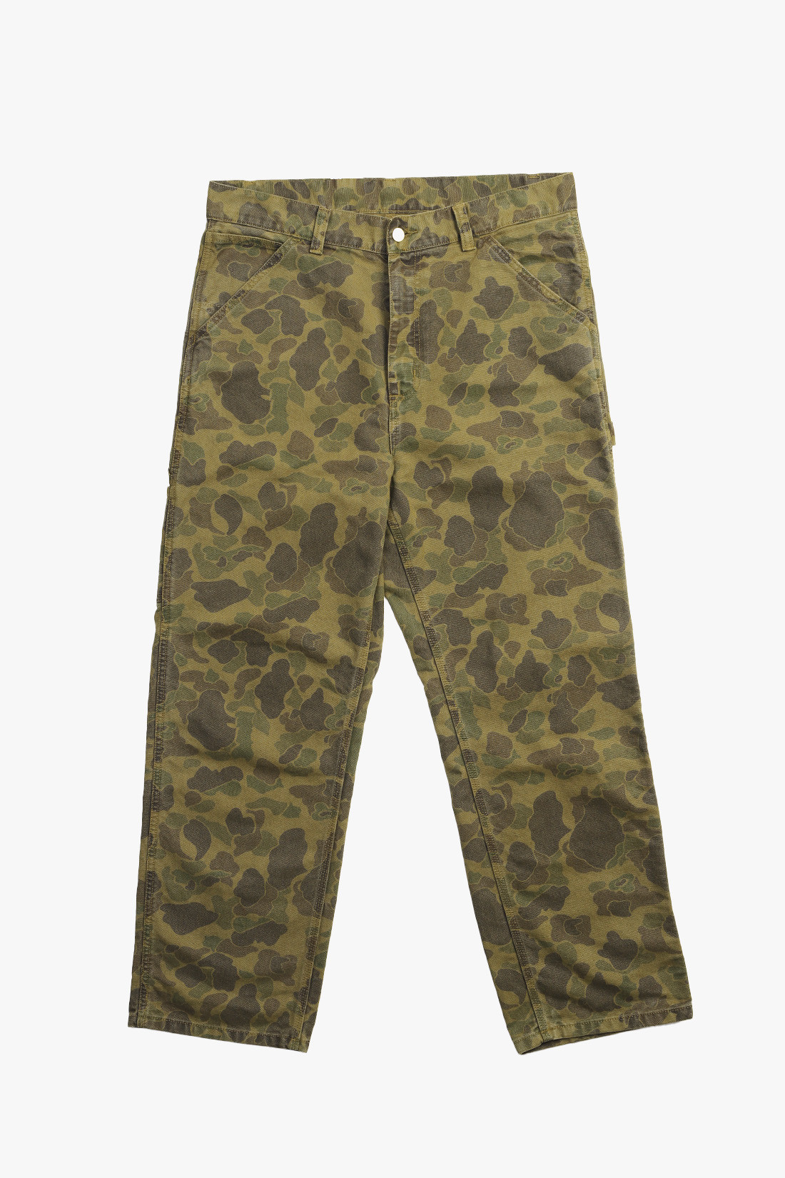 Duck single knee pant camo Green/office green