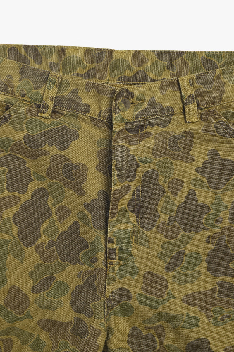 Duck single knee pant camo Green/office green