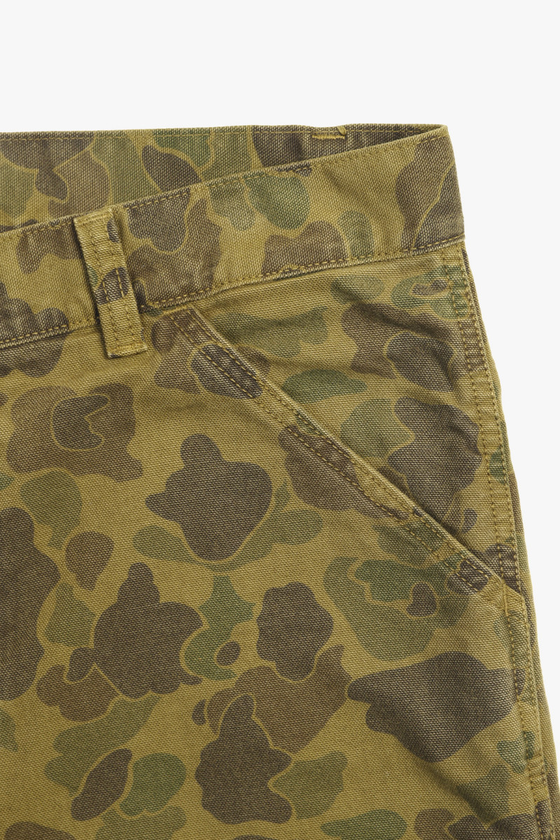 Duck single knee pant camo Green/office green