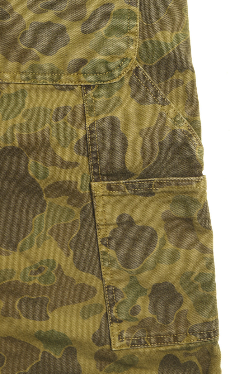 Duck single knee pant camo Green/office green