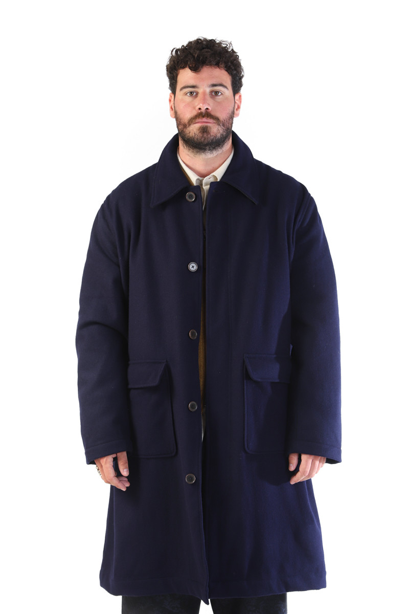 Account coat melton Navy