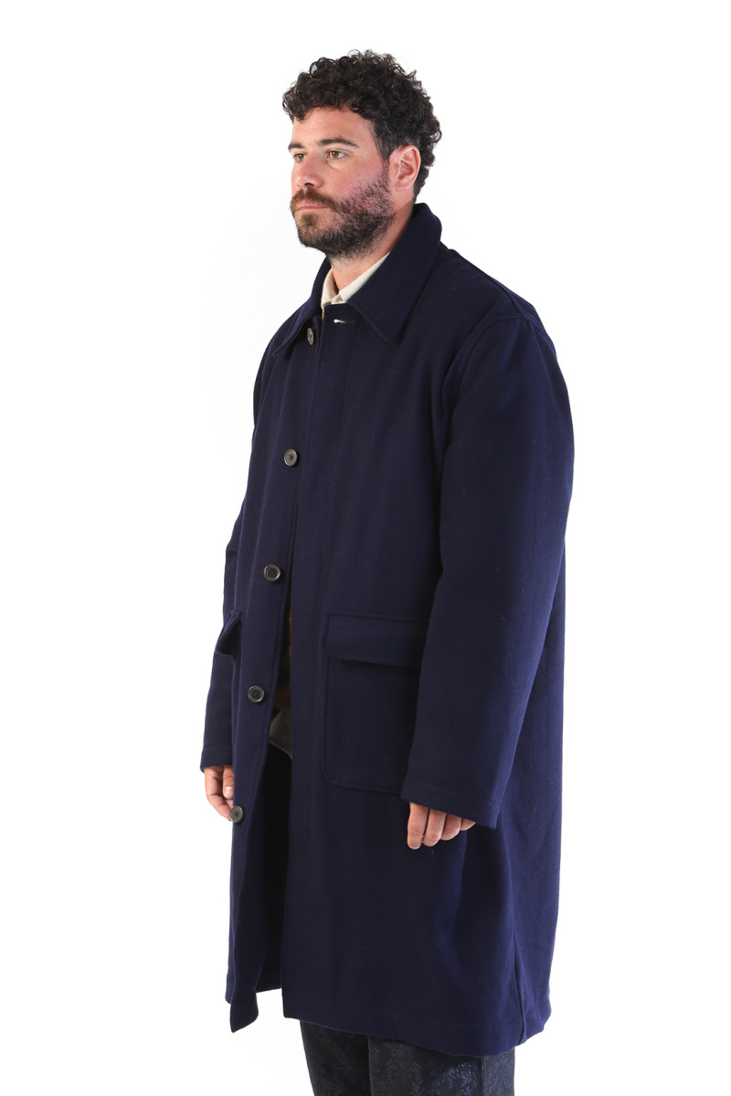 Account coat melton Navy