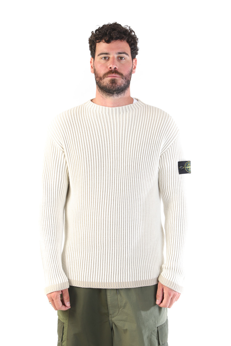 532c1 knit sweater v0099 Bianco naturale