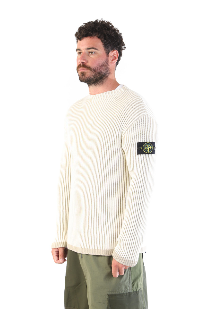 532c1 knit sweater v0099 Bianco naturale