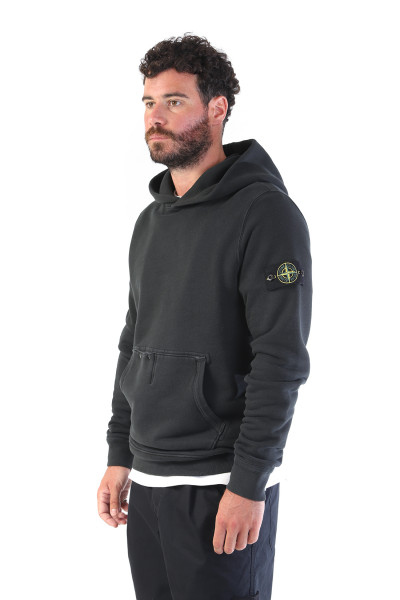 Stone island 61041 hooded sweater v0129 Nero - GRADUATE STORE