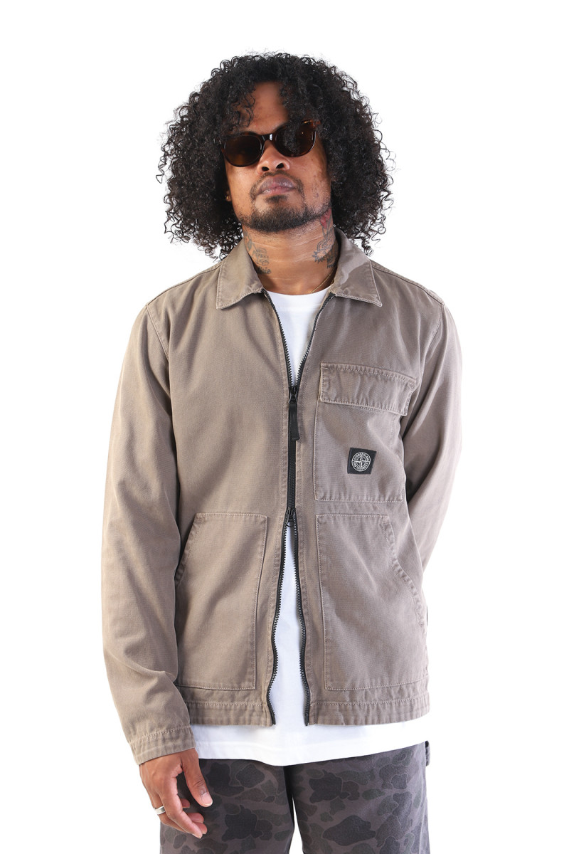 11501 overshirt canvas v0175 Noce