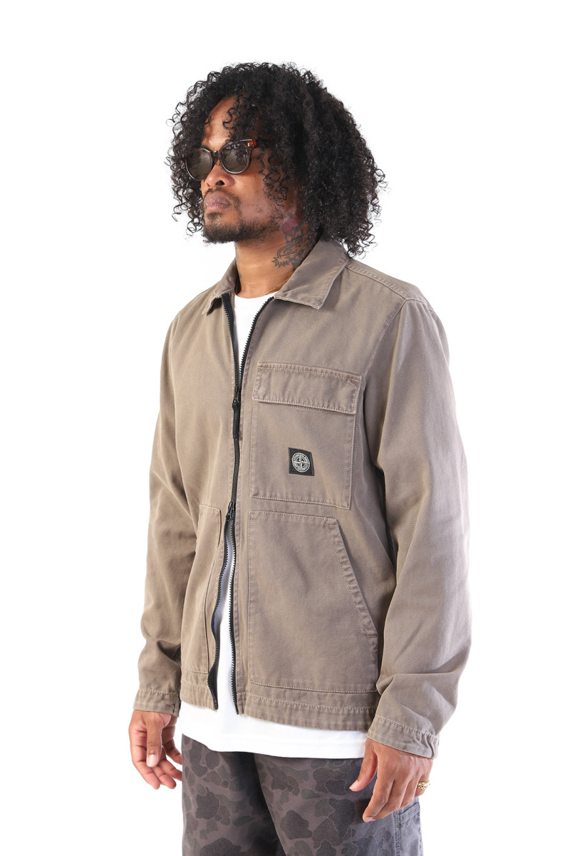 11501 overshirt canvas v0175 Noce