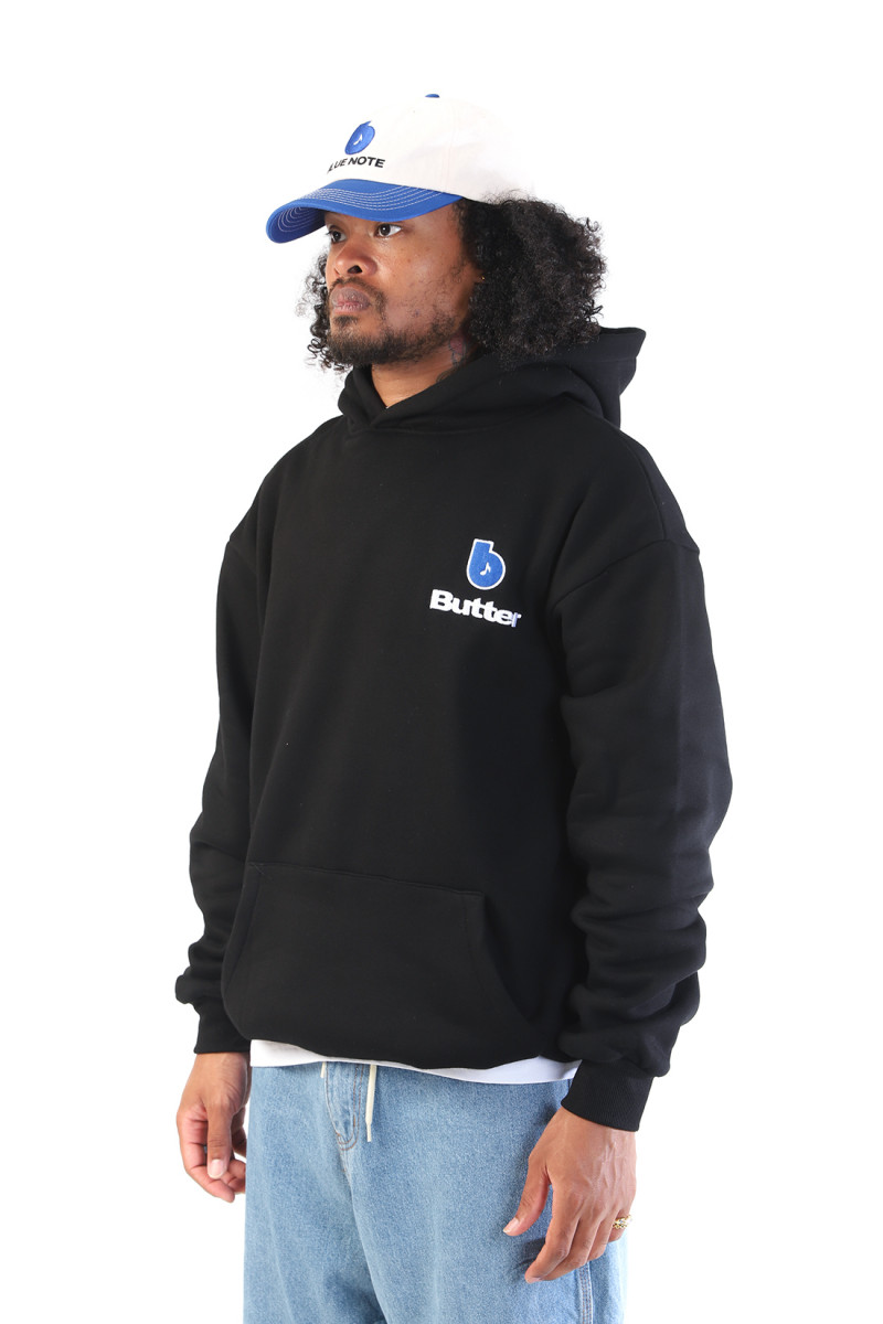 Finest logo pullover hood Black