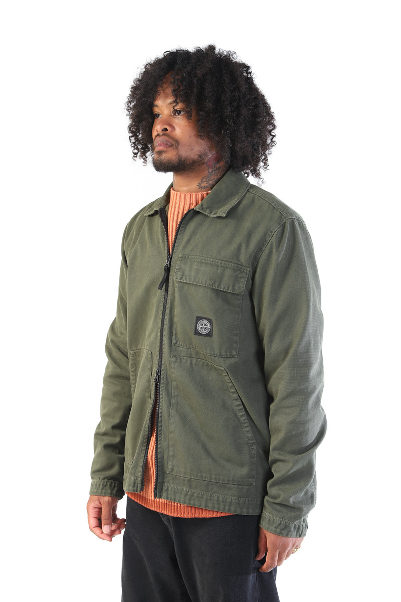 11501 overshirt canvas v0159 Muschio