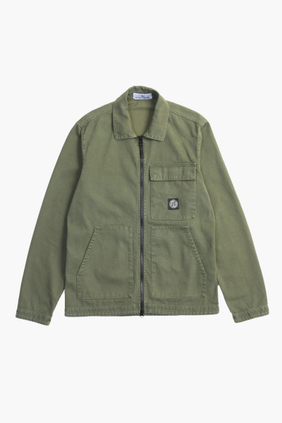 Stone island 11501 overshirt canvas v0159 Muschio - GRADUATE STORE