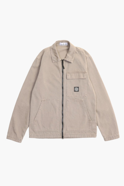 Stone island 11501 overshirt canvas v0175 Noce - GRADUATE STORE