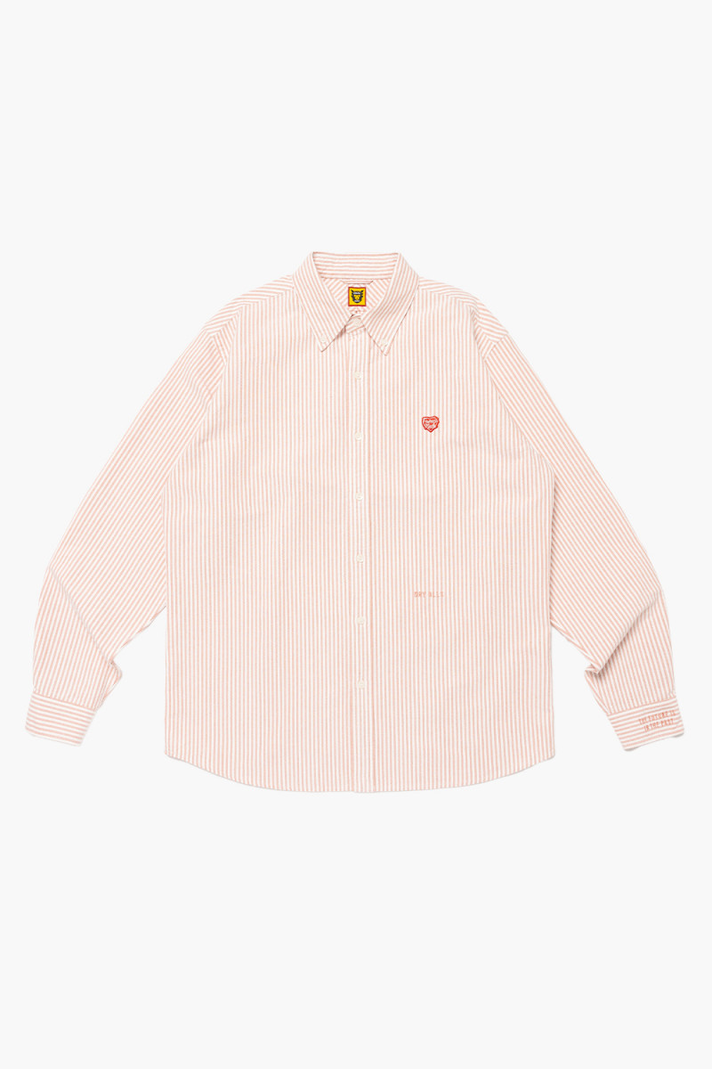 Striped oxford bd shirt Red