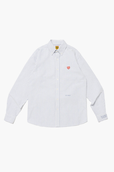 Human made Striped oxford bd shirt Blue - GRADUATE STORE