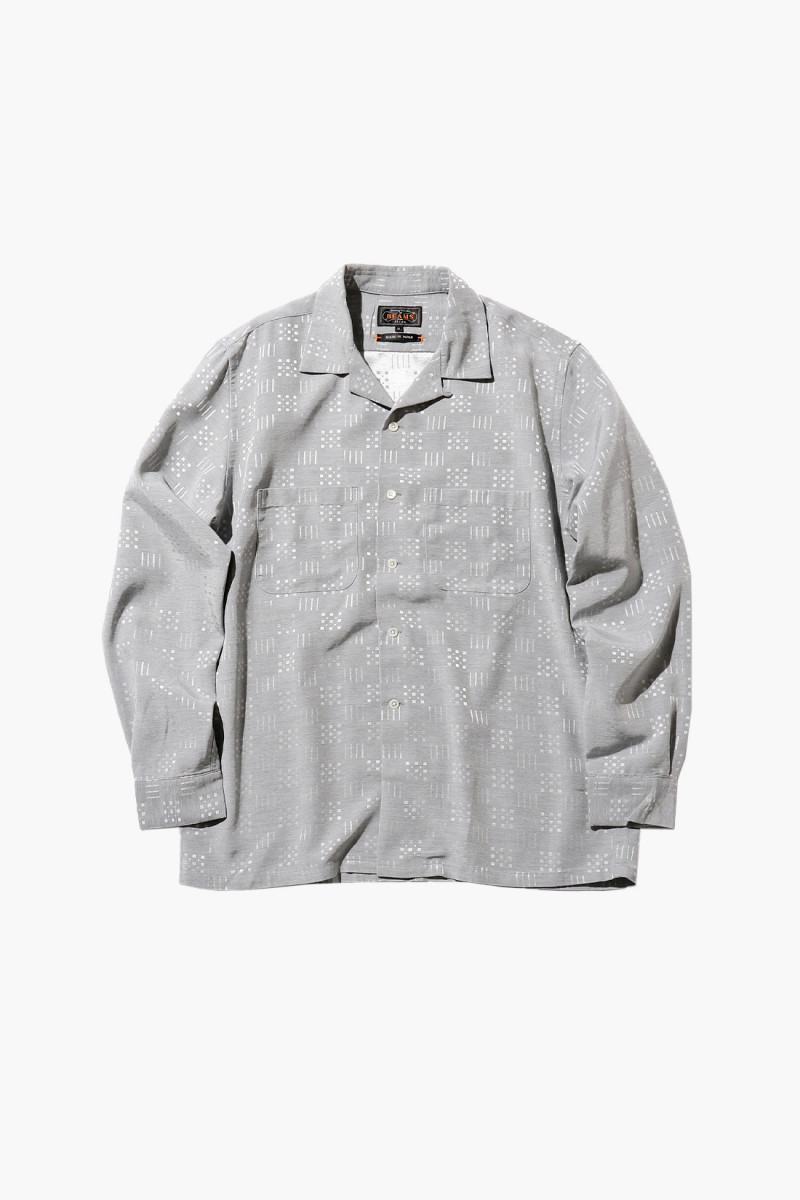 Open collar shirt jacquard Grey 15