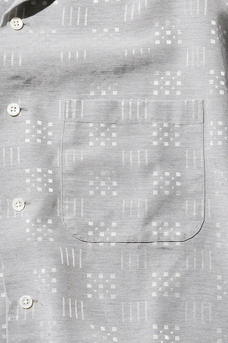 Open collar shirt jacquard Grey 15