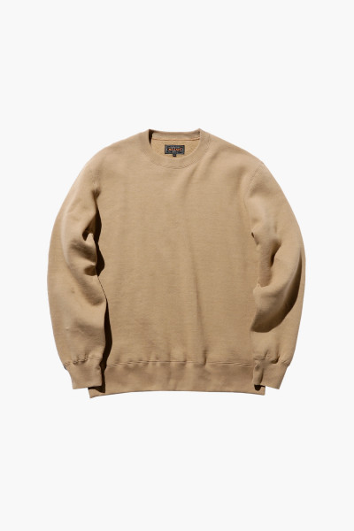 Beams plus Crew sweat Khaki - GRADUATE STORE