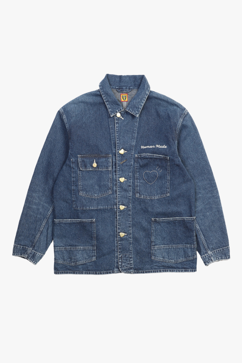 Denim coverall jacket Indigo