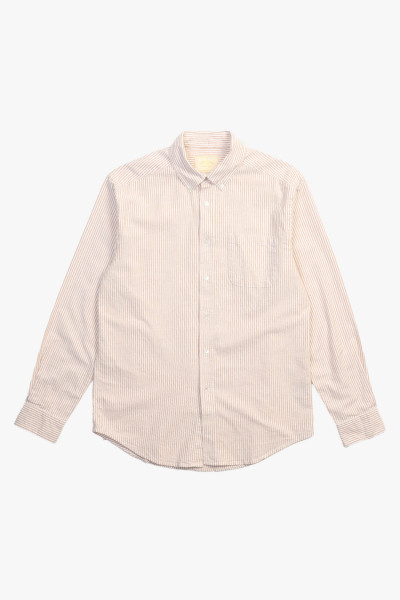 Portuguese flannel Brushed oxford stripe Salma - GRADUATE STORE