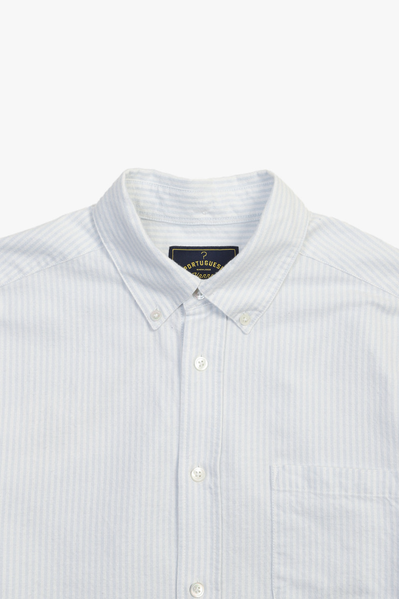 Brushed oxford stripe Light blue