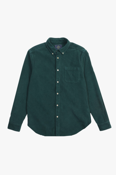 Portuguese flannel Lobo Green - GRADUATE STORE