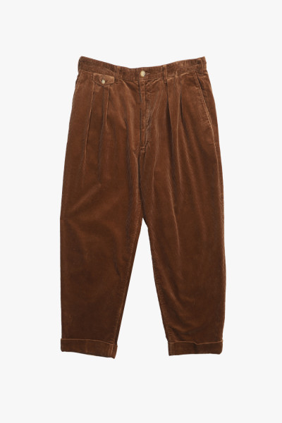 2pleats corduroy Golde brown