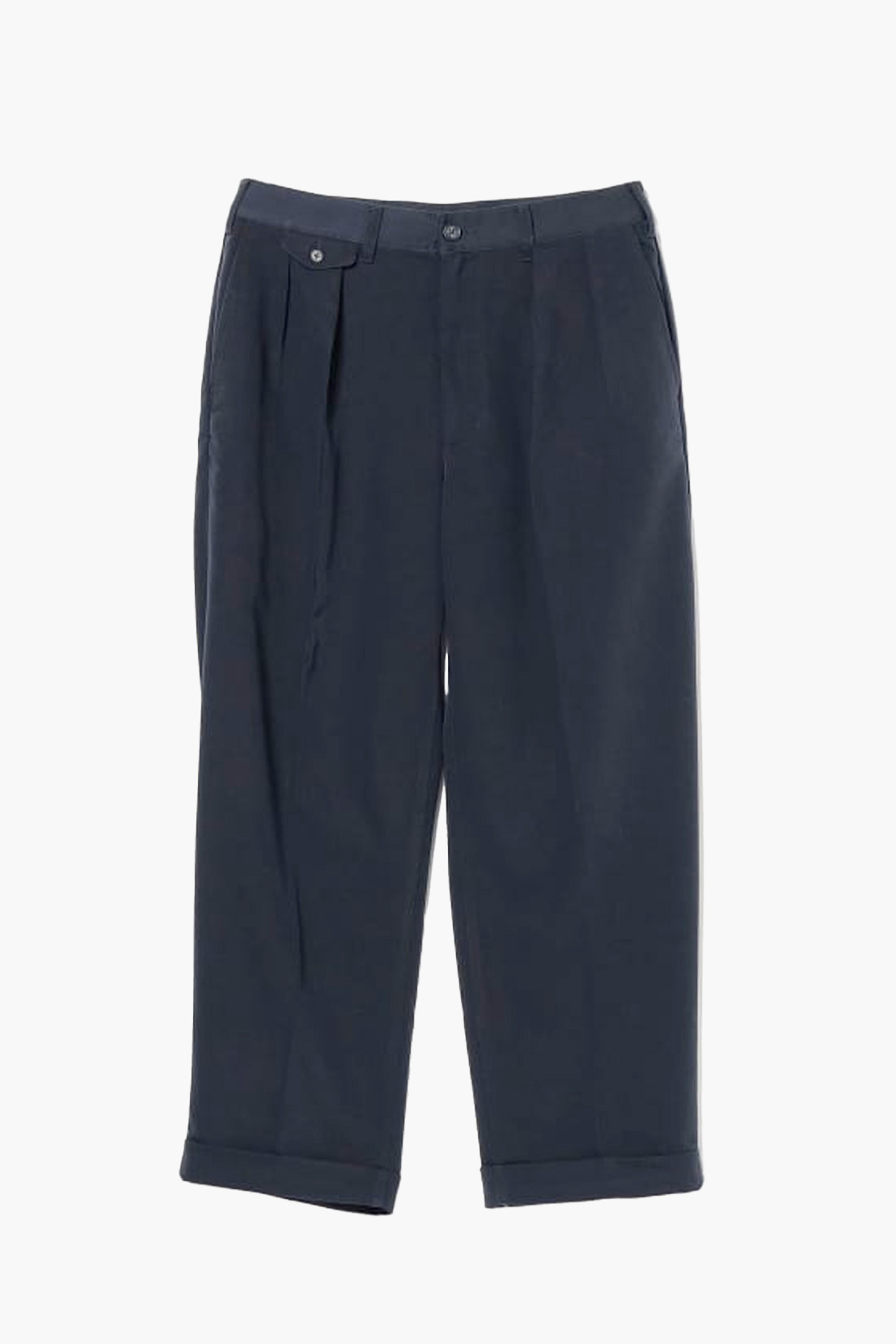 2 pleats trousers pe twill Navy 79