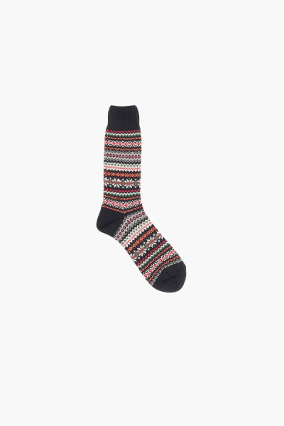 Fair isle socks Navy base